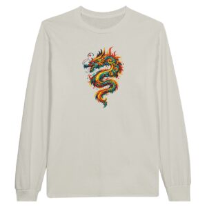 T-shirt ash dragon unisexe classique manches longues