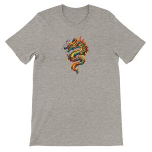 T-shirt dragon bruyère chiné unisexe premium