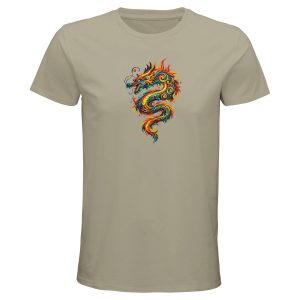 T-shirt dragon homme corde coton bio premium