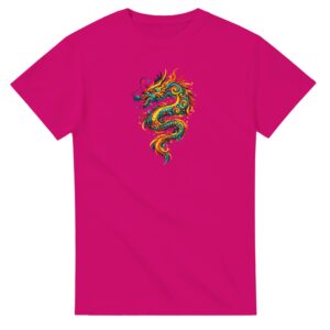 T-shirt heliconia dragon unisexe épais ras du cou