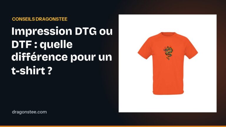 Impression DTG ou DTF : quelle différence pour un t-shirt ?