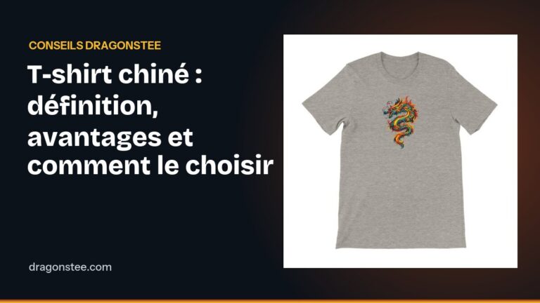 T-shirt chiné : définition, avantages et comment le choisir