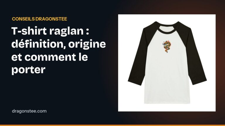T-shirt raglan : définition, origine et comment le porter